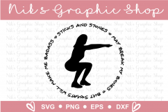 Fitness Bundle Svgs, Workout Svgs, Fitness Svgs, Exercise Product Image 2
