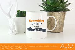 Life is too short for bad coffee SVG Cut File / DXF / PNG Product Image 8