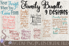 Family SVG Bundle 9 Designs Product Image 1