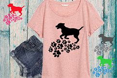 Puppy Paws SVG, Pet Paw dog dogs animal 764S Product Image 1