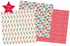 Christmas digital papers,Christmas patterns, Fox, Owl Product Image 5