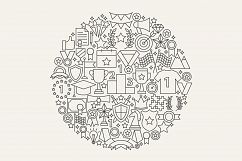 Award Line Art Icons Product Image 4