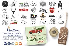 The BIG CHRISTMAS Holidays Bundle - 27 SVG Designs Product Image 1