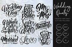 Wedding SVG Bundle - Hand Lettering - Detailed Florals SVG Product Image 2
