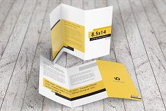 8.5 x 14 Z-Fold Brochure Mockups Product Image 4