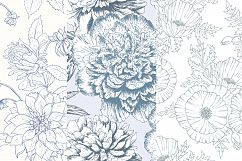 Hand Drawn Floral Vector Patterns Product Image 6