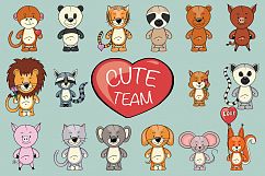 Cute Team | Animals clipart creator  Product Image 1