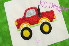 Monster Truck Machine Applique Embroidery Design Product Image 3