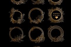 Golden Floral Frames Product Image 2
