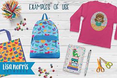 I Love Reading Clip Art, Patterns, &amp; SVG Cutting Files Product Image 5