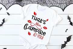 Halloween, glampire, vampire, bats, lips, fangs, blood, svg Product Image 1