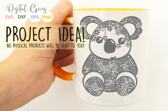 Koala paper cut SVG / DXF / EPS / PNG files Product Image 3
