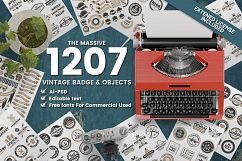 1207 Vintage Badge &amp; Objects Product Image 1