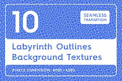 10 Labyrinth Outlines Backgrounds Product Image 1