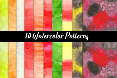 WATERCOLOR PATTERNS,WATERCOLOR BACKGROUNDS,WATERCOLOR TEXTURES Product Image 1