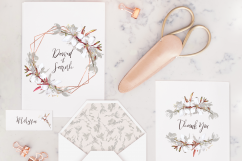 Blushing Bride Watercolor Clipart Floral Collection Product Image 5