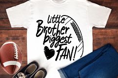 Biggest Fan SVG - Football Big Little Sister Brother Mom Dad Product Image 8