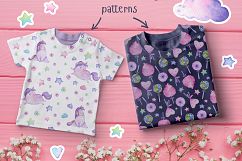 Watercolor Magic Unicorns &amp; Sweets Product Image 3