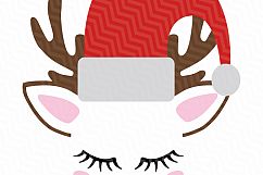 Christmas Face Unicorn SVG Product Image 8