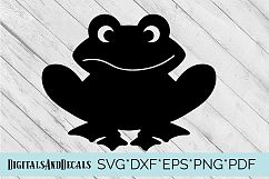 Frog SVG / Toad SVG Design Cutting File  Product Image 1