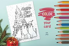 Xmas Cats clip-art, patterns, cards Product Image 9