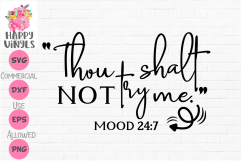 Funny SVG Thou Shalt Not Try Me by Happy Vinyls Product Image 1