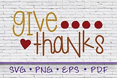 give thanks, give thanks svg, give thanks thanksgiving Product Image 1