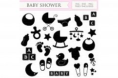 Baby Shower SVG Files First Birthday, new mom, newborn baby svg cutting files Cricut and Silhouette SVG dxf png jpg included Product Image 2