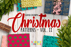 Hand Drawn Christmas Patterns II Product Image 1