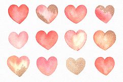 Hearts Watercolor Graphic Set Product Image 5