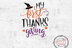 My First Thanksgiving SVG, My 1st Thanksgiving SVG Product Image 1