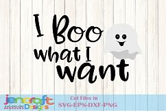 Boo What I Want Ghost svg Halloween saying SVG Witch Hat Cut Product Image 1