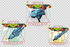 Space themes. T-shirt or poster illustration. Product Image 3