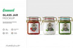 Clear Glass Jar Mockup Product Image 1