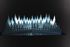 Frozen Lake pop up greetings card Product Image 1