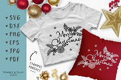 Foliage Merry Christmas - SVG EPS DXF PNG PDF JPG Cut File Product Image 5