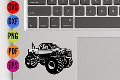 Big Foot Monster Truck  SVG Cutting File  Product Image 3