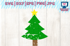 Christmas Tree SVG, Grunge Product Image 2