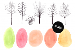 Watercolor DIY Autumn Clip Art Set Product Image 5