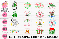 HUGE CHRISTMAS BUNDLE SVG FILES 16 DESIGNS! $48 VALUE! Product Image 1