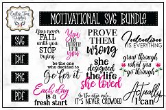 Motivational Quotes SVG Bundle -10 Unique Quotes Product Image 1