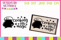 Cooking up a little magic, Halloween, SVG, DXF, PNG Product Image 1