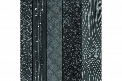 Chalkboard Patterns Digital Paper - "Chalkboard Doodles" Product Image 4