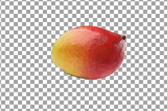 Watercolor Mango clip art pack, mango leaves and fruit  Product Image 10