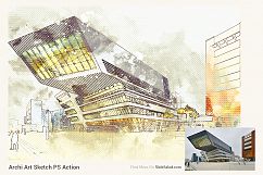 Archi Art Sketch Photoshop Action V2 Product Image 4
