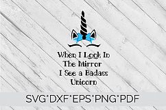 Bad Unicorn SVG Cutting File  Product Image 4