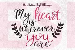 My Heart is Wherever You Are Quote. Product Image 1