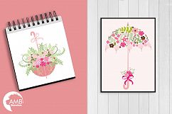 Umbrella Floral clipart, graphics, illustrations AMB-871 Product Image 4