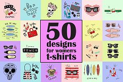 50 designs for women&#039;s t-shirts Product Image 1