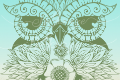 Owl Mandala Zentangle Svg Dxf Eps Png Files For Cricut Product Image 2